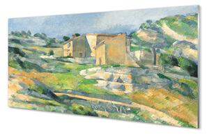 Szklany Panel Domy w Prowansji - Paul Cézanne