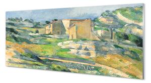 Obraz na szkle Domy w Prowansji - Paul Cézanne