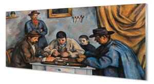 Obraz na szkle Gracze w karty - Paul Cézanne