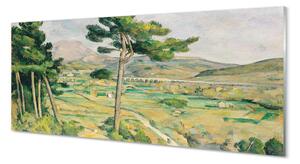 Obraz na szkle Góra Św. Wiktorii i wiadukt w dolinie rzeki Arc - Paul Cézanne