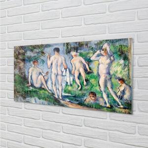 Obraz na szkle Kąpiący się - Paul Cézanne