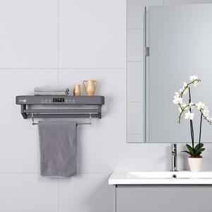 Suszarka do ręczników z dezynfekcją UV, łazienka lub kuchnia, ścienny, 60 cm, 450W, ElectricSun PREMIUM Szary