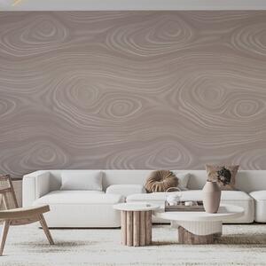 Fototapety Abstrakcyjny wzór w beżowych odcieniach z płynnymi liniami i imitacją naturalnej faktury drewna, Tapety Wyjątkowe, w09681 : Uwalls.pl