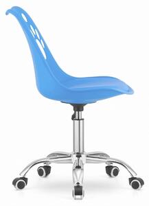 MebleMWM Krzesło obrotowe niebieskie PRINT ▪️ 3736 SZYBKA WYSYŁKA