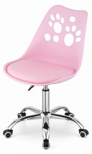 EMWOmeble Krzesło obrotowe różowe PRINT 3735 1szt