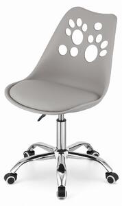 MebleMWM Krzesło obrotowe szare PRINT ▪️ 3742