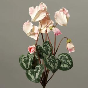 Blady-Róż Cyklamen Gałązka Wiele Kwiatów 40 cm