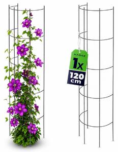 Pergola ogrodowa do kwiatów 120 cm, czarna
