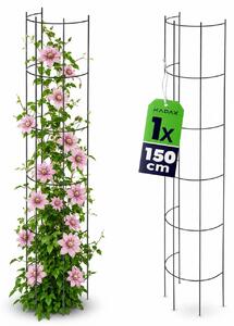 Pergola ogrodowa na kwiaty 150 cm, czarna