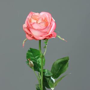 Róża Sztuczna 66 cm - Różowa - Naturalna w Dotyku