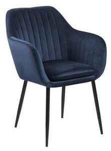 Niebieskie krzesło tapicerowane - Tristo 2X