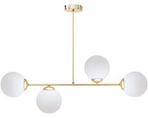 HEXE Żyrandol na drążku FIRA 4xE27/60W/230V złoty HX0264