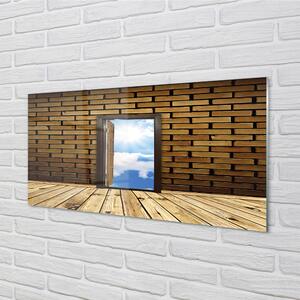 Panel Szklany Drzwi niebo 3d