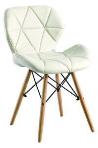 Krzesło Eliot Dsw Paris bukowe nogi biały krem białe