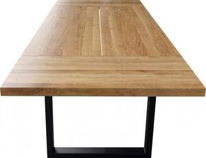 Stół rozkładany FLori fornir dębowy z sękami 90x160-260 cm