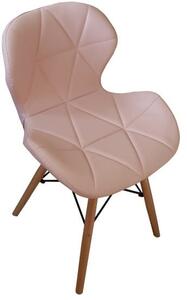 Krzesło Eliot Dsw Paris bukowe nogi różowe