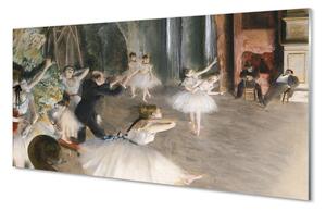 Obraz na szkle Próba baletowa na scenie - Edgar degas