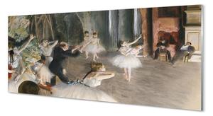 Obraz na szkle Próba baletowa na scenie - Edgar degas