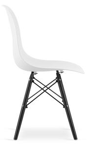 Krzesło Enzo Paris czarne nogi białe