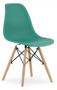 Krzesło Enzo Paris bukowe nogi zielone