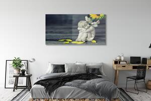 Obraz na szkle Śpiący anioł słonecznik
