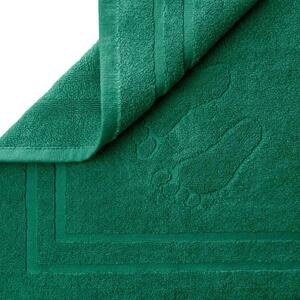 Bawełniany dywanik łazienkowy 50x70 butelkowa zieleń Mondo 650g/m2