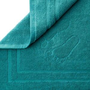 Bawełniany dywanik łazienkowy 50x70 turkusowy Mondo 650g/m2