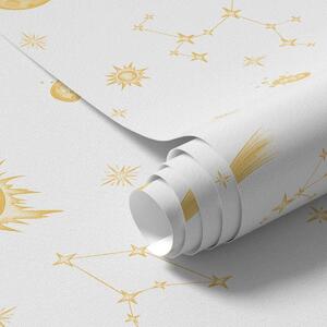 Tapety Obiekty niebieskie i gwiazdy w delikatnym stylu, Tapety minimalistyczne, a01163 : Uwalls.pl