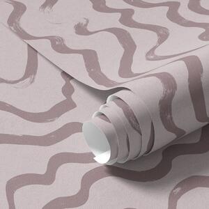 Tapety Różowe faliste linie na jasnym tle, Tapety Abstrakcyjne, a01168v3 : Uwalls.pl