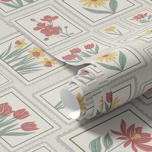 Tapety Ilustracje kwiatowe w ramkach na jasnym tle, Tapety Z kwiatami, a01173v1 : Uwalls.pl