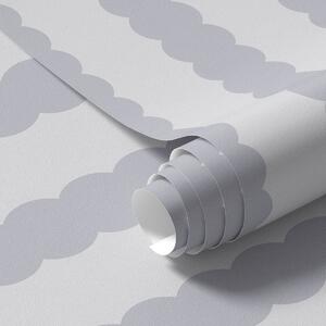 Tapety Szare faliste paski w stylu minimalistycznym, Tapety Geometryczne, Tapety w paski, a01182v4 : Uwalls.pl