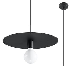 Czarna loftowa lampa wisząca kapelusz - EXX235-Flavis