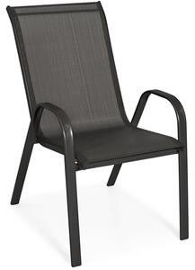 OUTLET - Krzesło ogrodowe PORTO - Czarne