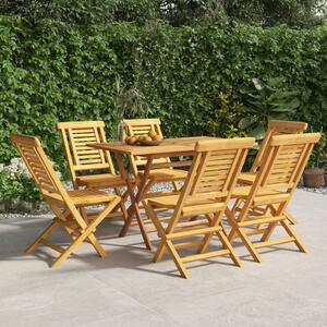 Składane krzesła ogrodowe, 6 szt., 47x63x90 cm, drewno tekowe