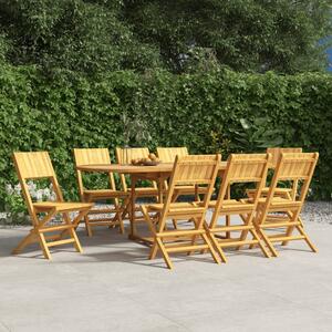 Składane krzesła ogrodowe, 8 szt., 47x61x90 cm, drewno tekowe