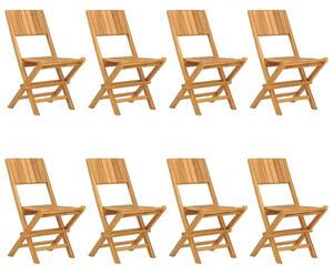 Składane krzesła ogrodowe, 8 szt., 47x61x90 cm, drewno tekowe