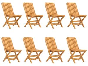 Składane krzesła ogrodowe, 8 szt., 47x47x89 cm, drewno tekowe
