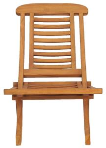 Składane krzesło ogrodowe, lite drewno tekowe
