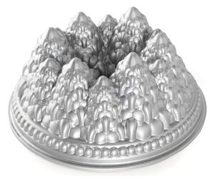 Forma do babki z drzewkami Pine Forest Bundt® srebrna Nordic Ware
