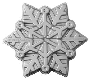 Forma do ciasta Frozen Snowflake Bundt® srebrna Nordic Ware