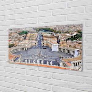 Obraz na szkle Rzym Watykan plac panorama