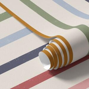 Tapety Jasne, wielobarwne paski na jasnym tle, Tapety Geometryczne, Tapety w paski, a01184 : Uwalls.pl