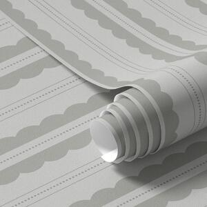 Tapety Szare faliste paski z cienkimi kropkowanymi liniami, Tapety Geometryczne, Tapety w paski, a01185v1 : Uwalls.pl