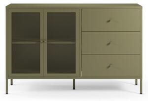 Zielona metalowa komoda 140x90x40 cm Fayna – Marckeric