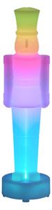 Świąteczna lampa stołowa biała z możliwością ściemniania LED i ładowania RGBW-IC - Nutcracker