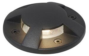 Nowoczesny reflektor gruntowy czarny GU10 50mm efekt 4-punktowy IP65 - Cellar