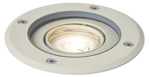 Nowoczesny reflektor gruntowy beżowy GU10 50mm regulowany IP65 - Delux