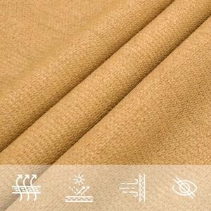 Żagiel przeciwsłoneczny, 160 g/m², piaskowy, 5x5x5 m, hdpe