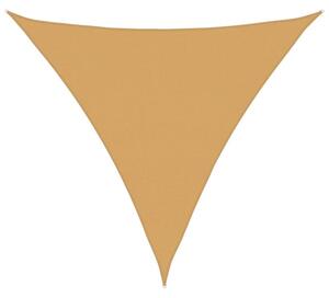 Żagiel przeciwsłoneczny, 160 g/m², piaskowy, 5x5x5 m, hdpe