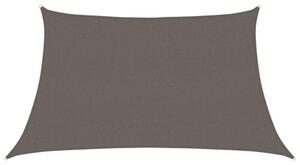 Żagiel przeciwsłoneczny, 160 g/m², antracytowy, 3/4x2 m, hdpe